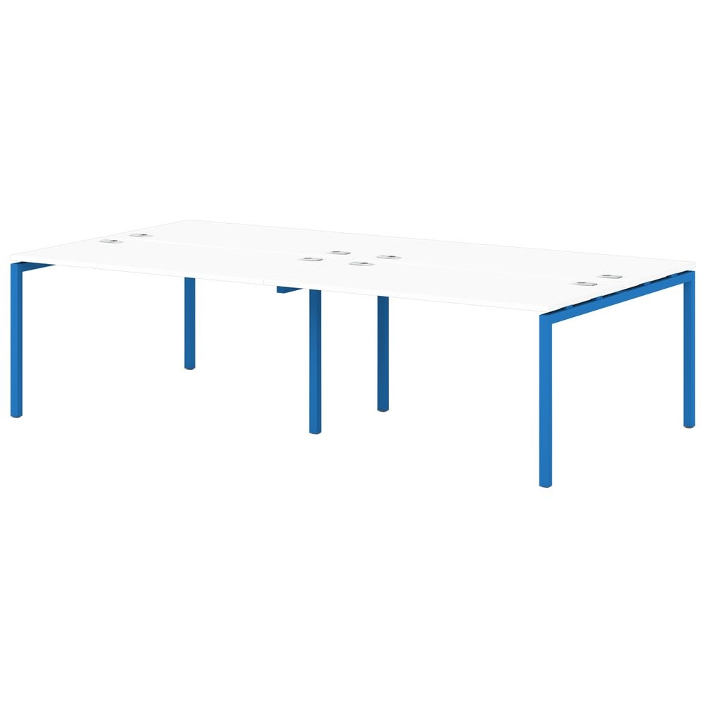 Бенч-система на 4 рабочих места S-148 Sentida Color Голубика