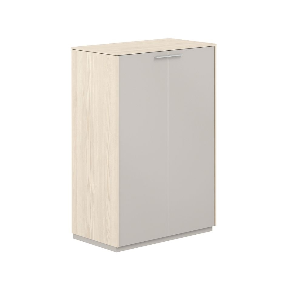 Шкаф средний Atlas NZ-0315.YN.GS Ясень Наварра Серый камень