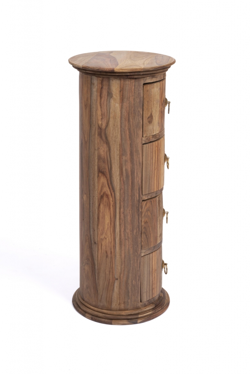 Тумба Бомбей - 0768 палисандр, 71хD28,5см, Natural tinted (натуральный тонированный)