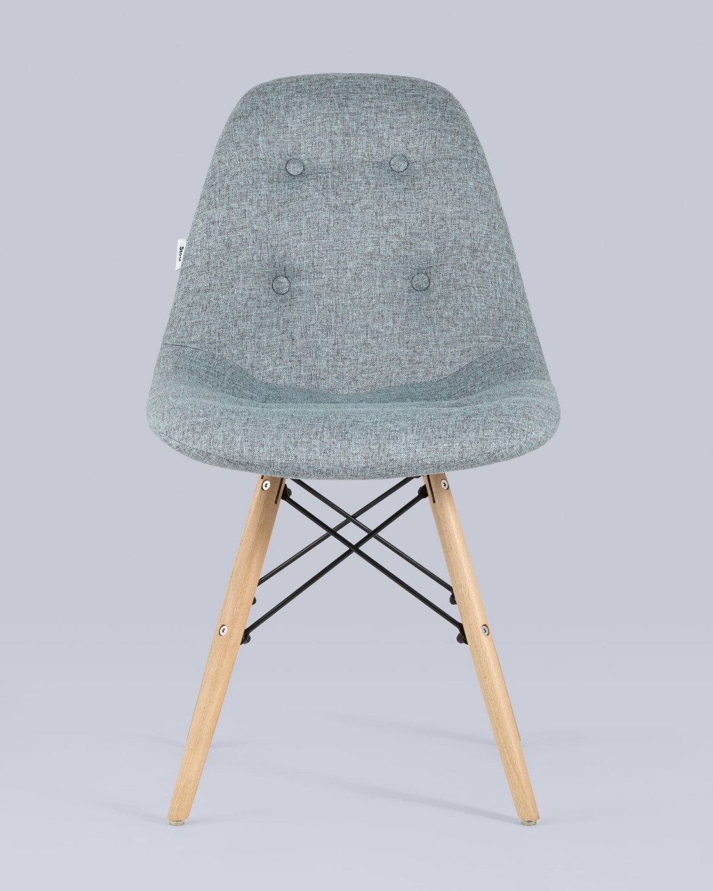 Стул DSW SOFT рогожка Серо-голубой