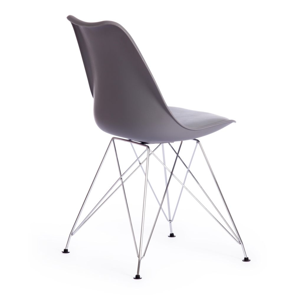 Стул TULIP IRON CHAIR (mod.EC-123) / 1 шт. в упаковке металл/пластик, 54,5*48*83,5см, серый