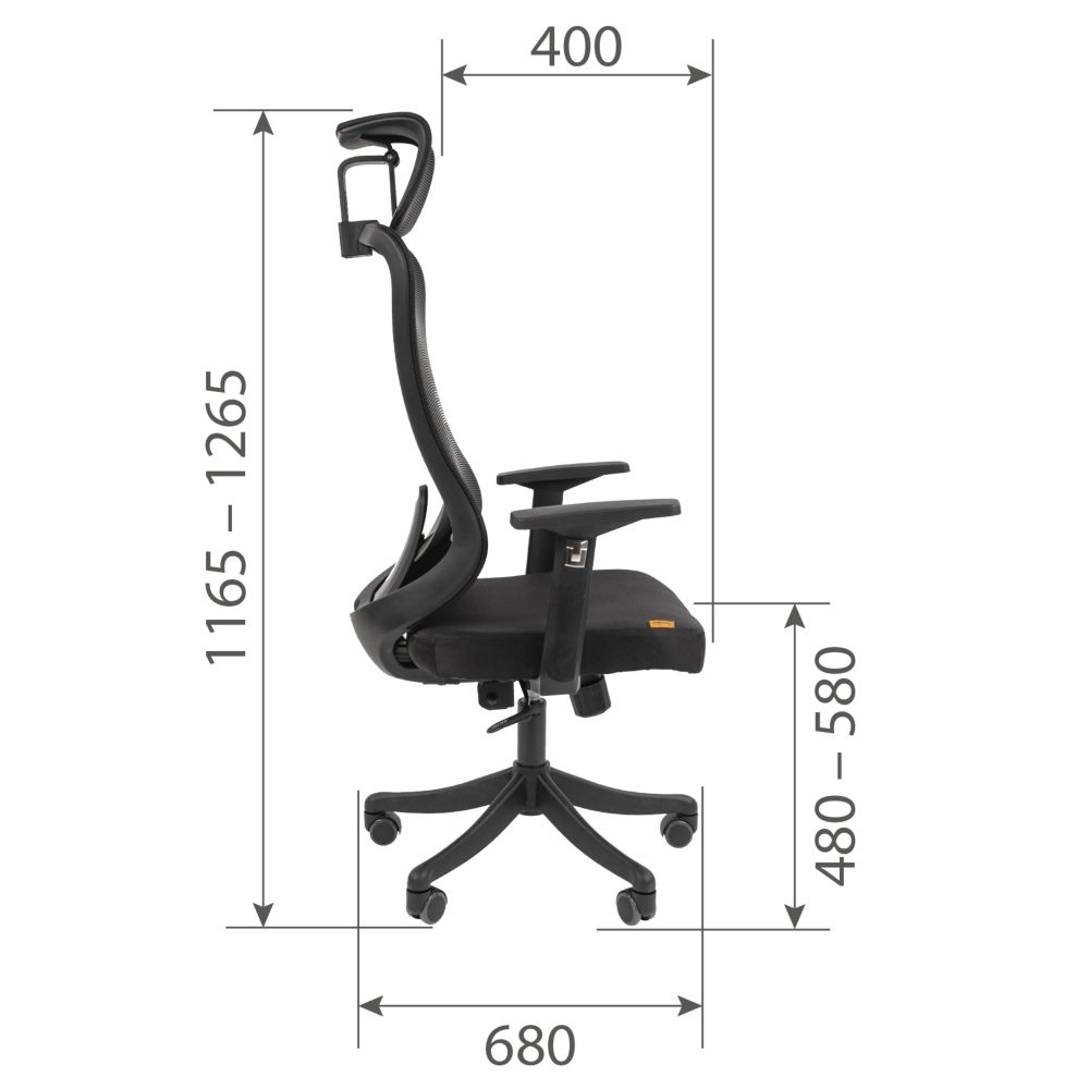 Кресло руководителя CHAIRMAN CH563 Черный