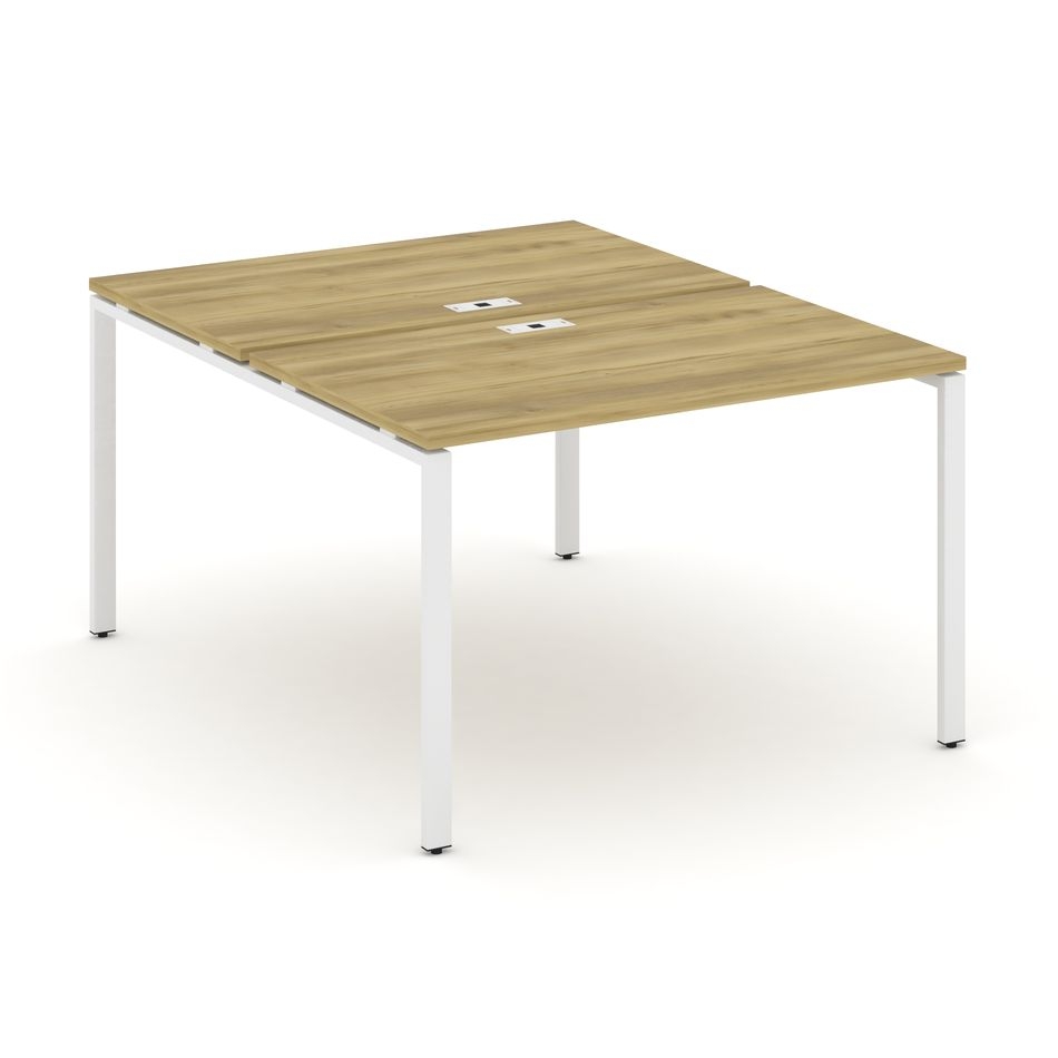 Рабочая станция двухсторонняя на 2 места CONCEPT CN.DRS-002 Дуб Винченцо Белый