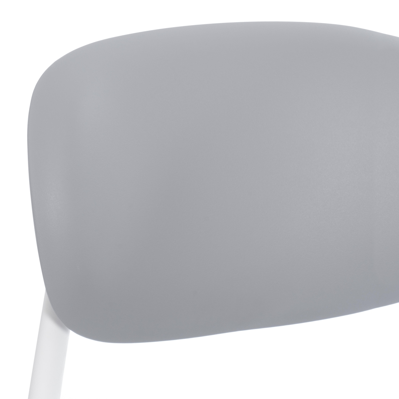 Стул ADORE (mod. XRB-1025) пластик, серый / белый (grey / white), 41 х 53 х 81,5 см