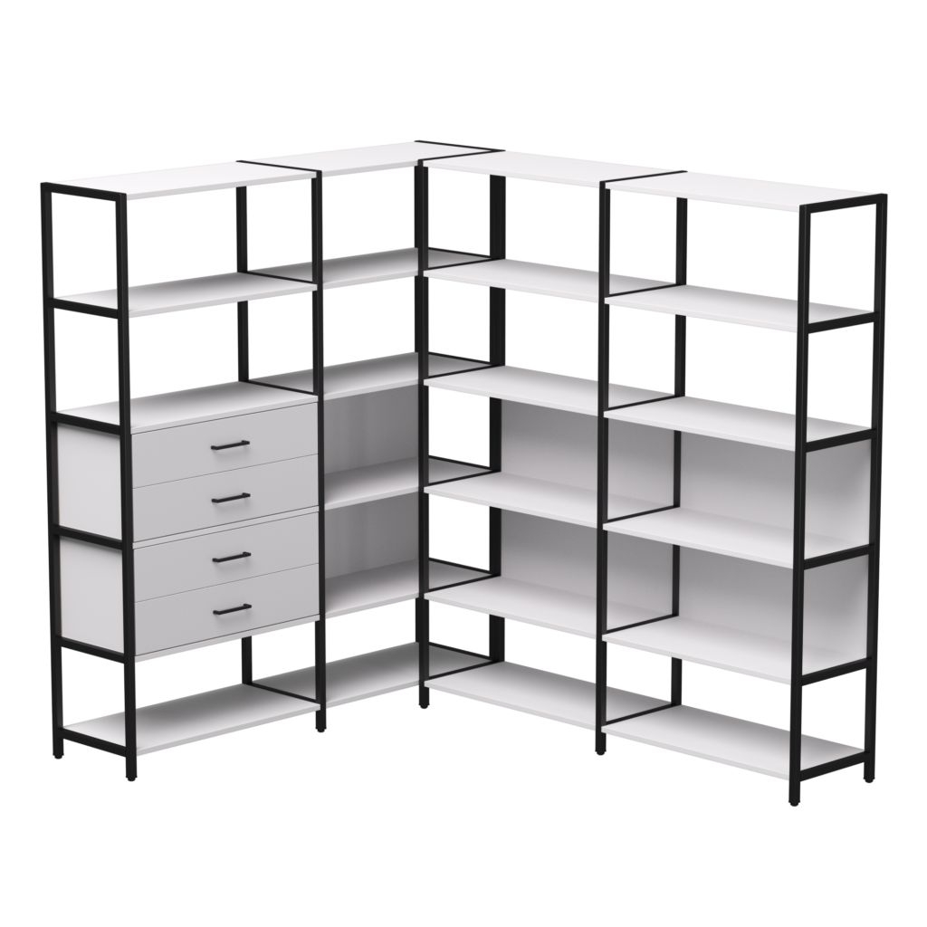 Набор стеллажных систем Everprof EVO №17 Белый Черный