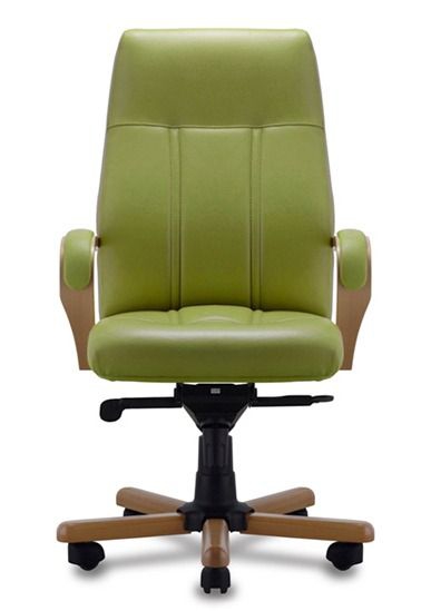 Кресло с высокой спинкой на крестовине Босс D100 Фисташковое