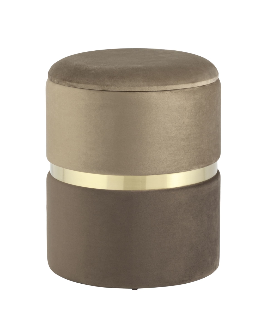 Пуф Кэрри с ящиком велюр Коричневый