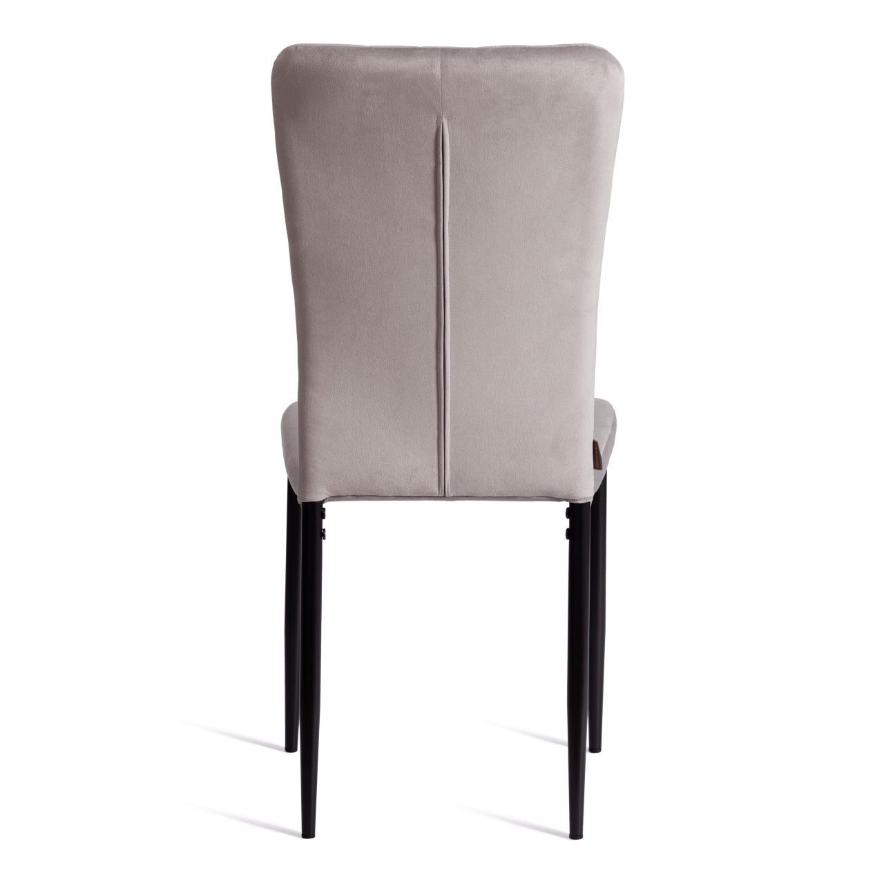 Стул VERTER (mod. BC577-DC) металл, флок, 41 х 52 х 95 см, Light grey (светло-серый) HLR14 / черный