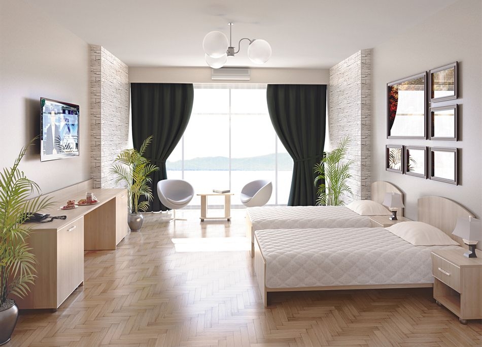 Изголовье (кровать 1650+2-е тумбы) LIGHT С-И-250 Акация Лорка