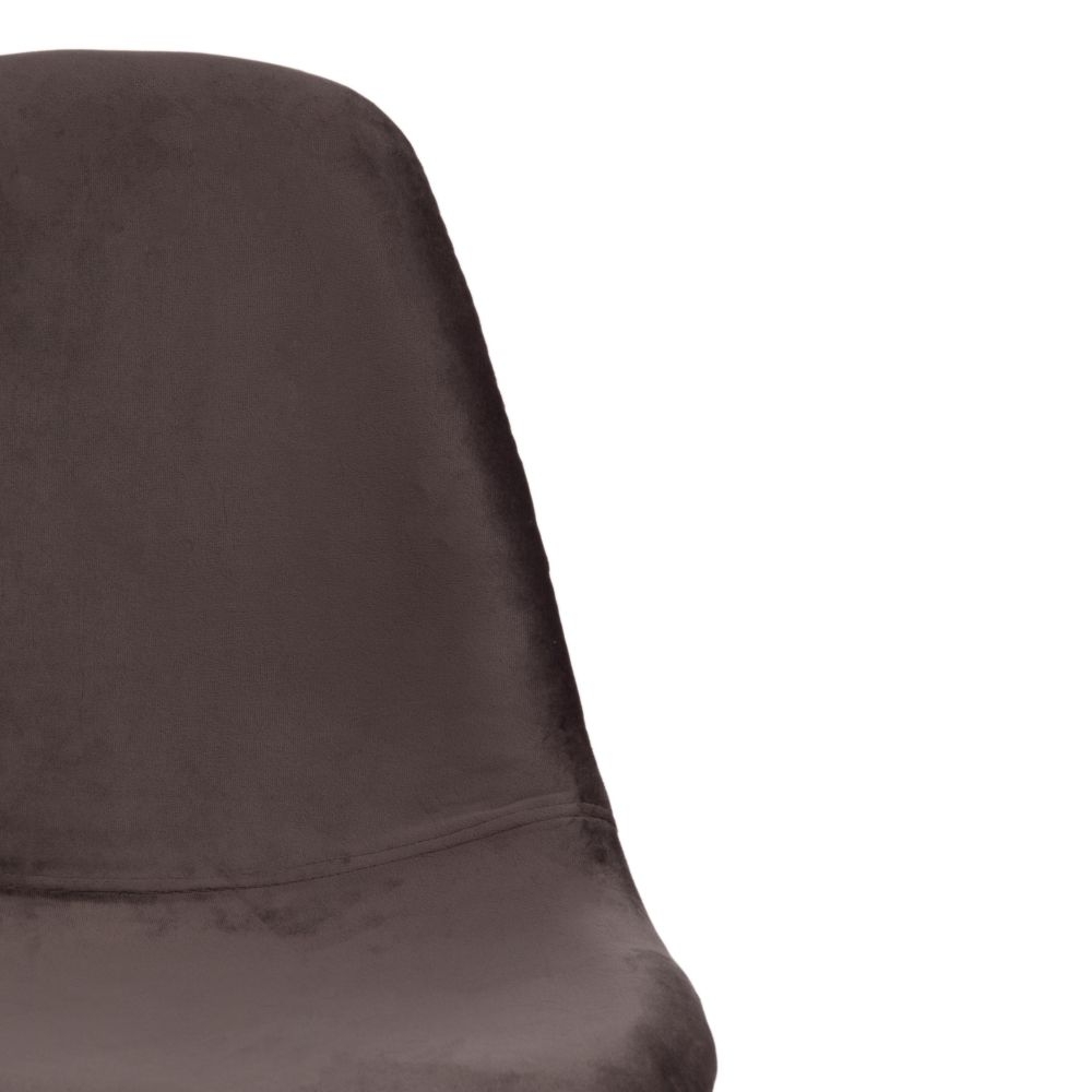 Стул CINDY SOFT (mod. C1021F1) / 1 шт. в упаковке вельвет/дерево бук, 53 х 45 х 81 см , серый (HLR 24)/натуральный