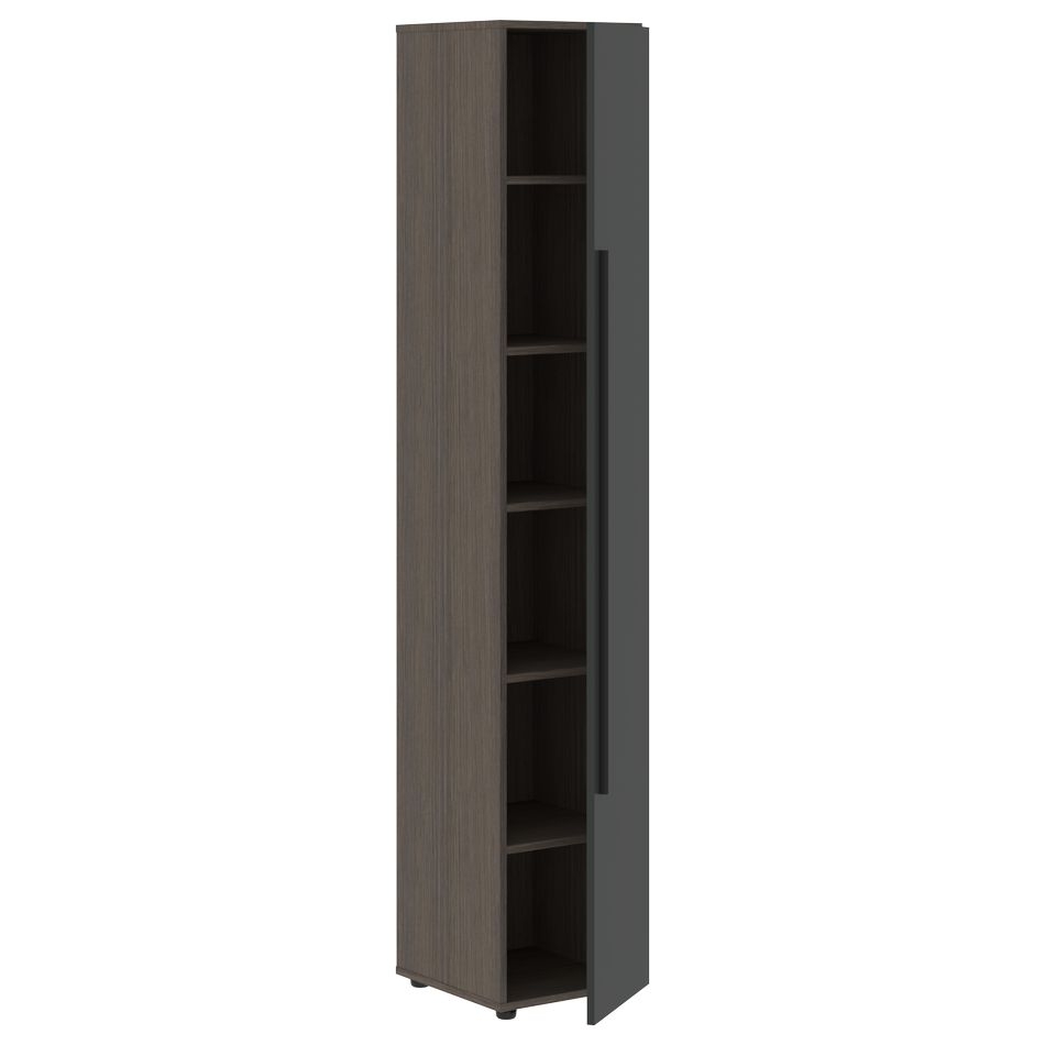 Шкаф-колонка с глухой дверью (правый) VELION VHCS 40.1 R Яшма черный Дуб Сильвер