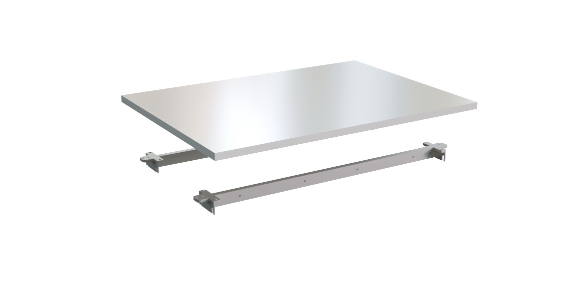 Столешница одинарная 100 (с траверсами) Steel 11 100 Белая