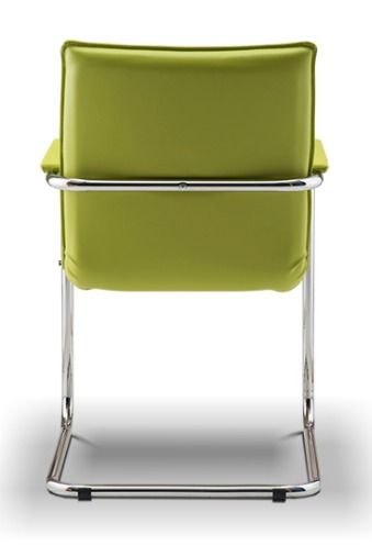 Кресло со средней спинкой на полозьях Синди D40 Фисташковое