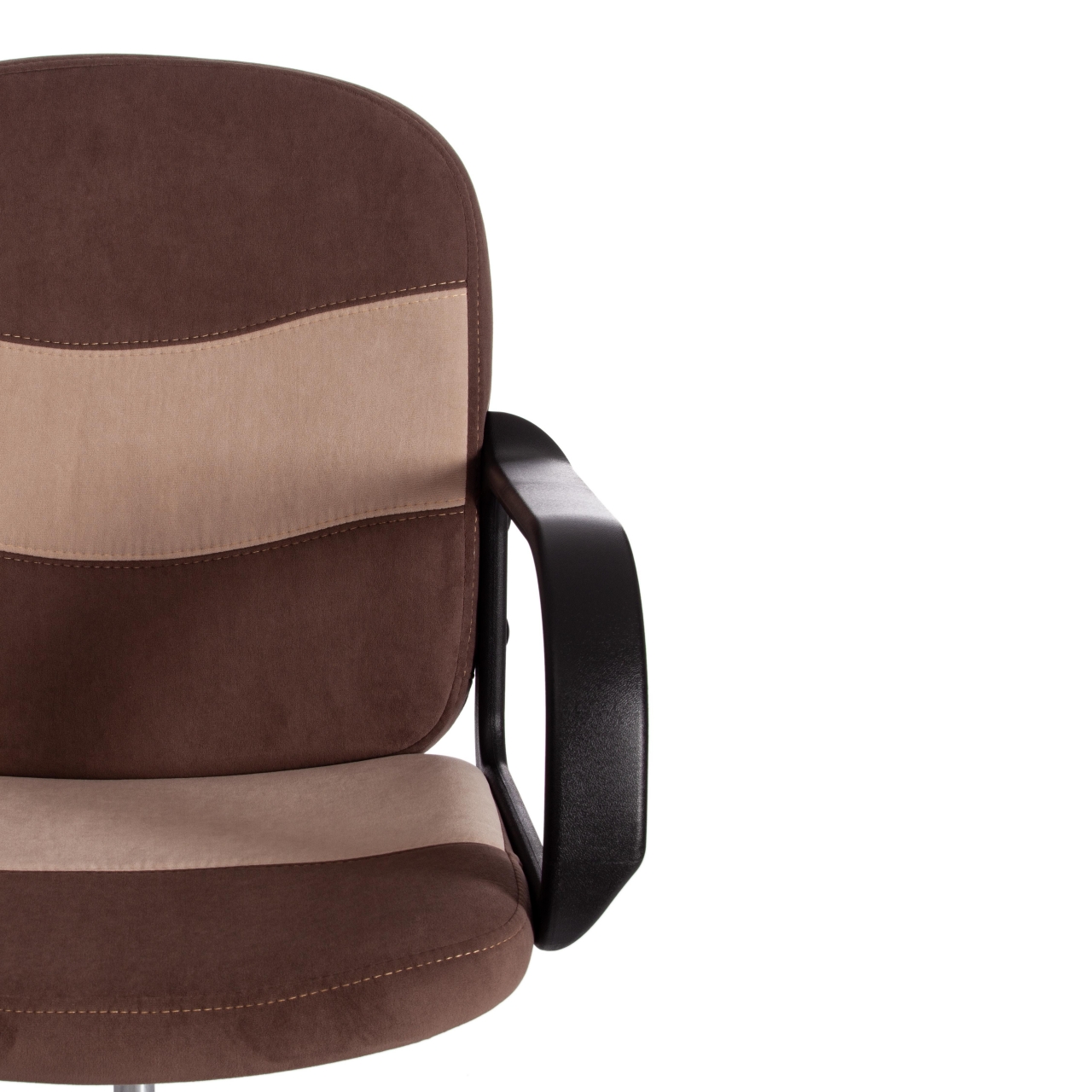 Кресло BAGGI PA флок , коричневый/бежевый, 6/7