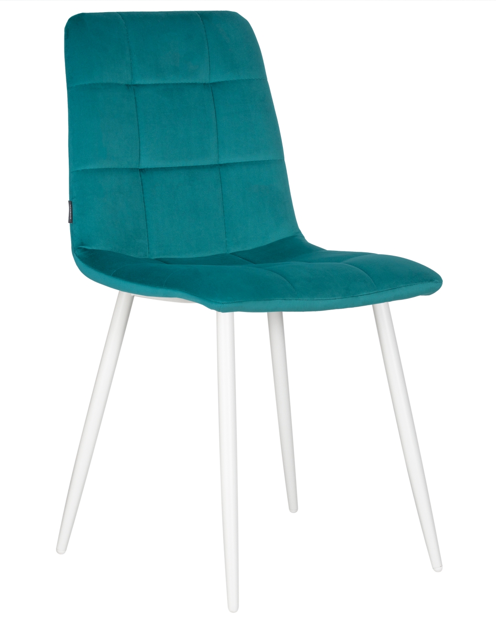 Стул обеденный DOBRIN CHILLY (Морской волны Holland 56, основание белое ) 4 шт