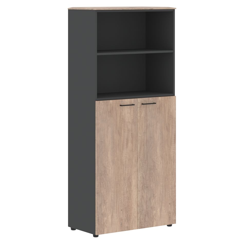 Шкаф с глухими средними дверьми JAY JHC 85.6 Дуб Каньон Антрацит