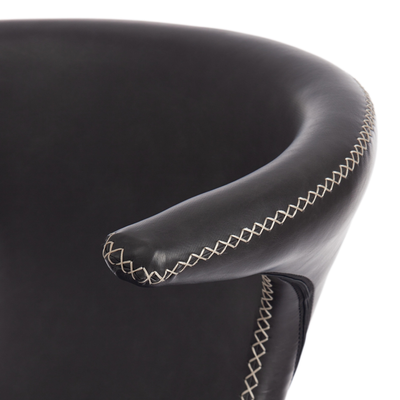 Стул FLAIR (mod. 9020) экокожа/металл, 60 х 56 х 78 см , серый 22/черный