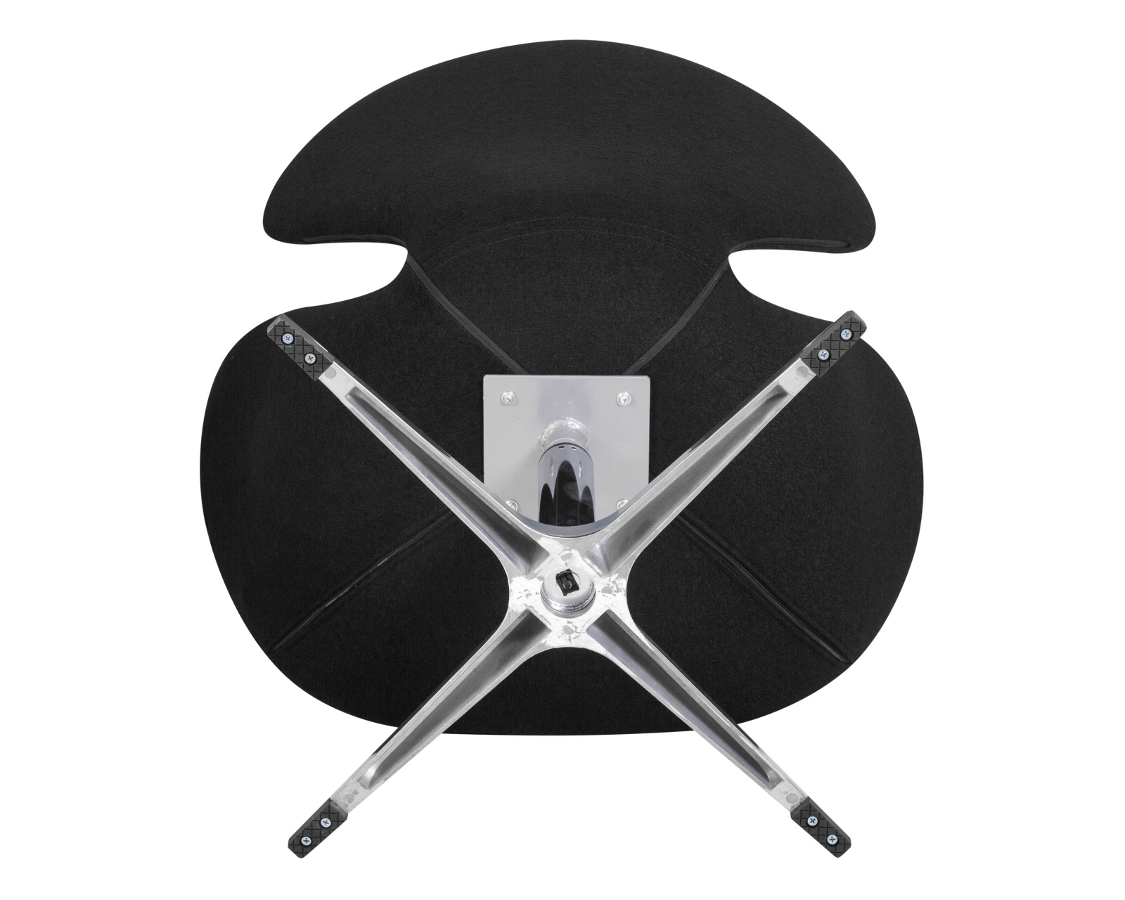 Кресло дизайнерское DOBRIN SWAN Черная ткань AF9