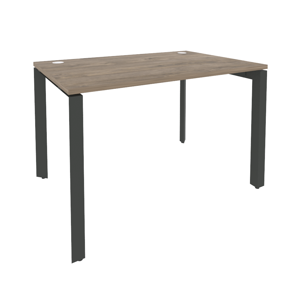 Стол рабочий на П-образном м/к ONIX O.MP-SP-2.8 Тиквуд Темный/Антрацит