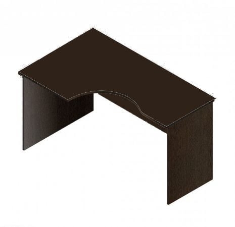 Стол компьютерный угловой РС1М-14р (левый)  Венге