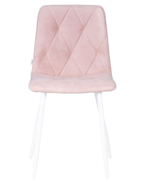 Стул обеденный DOBRIN CHILLY ROMBO (Розовый Simple 03, основание белый) 4 шт