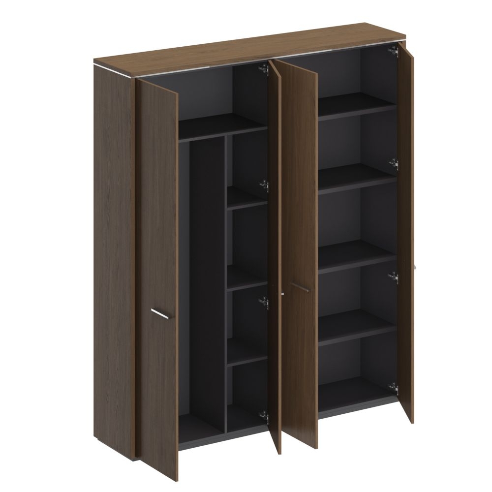 Шкаф комбинированный (для одежды-для документов закрытый) VELAR ВЛ 363 ДТ Дуб табачный