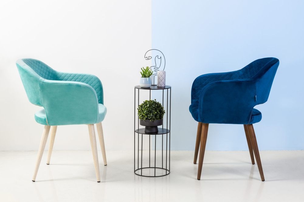 Стул Oscar Блю/Натуральй Дуб