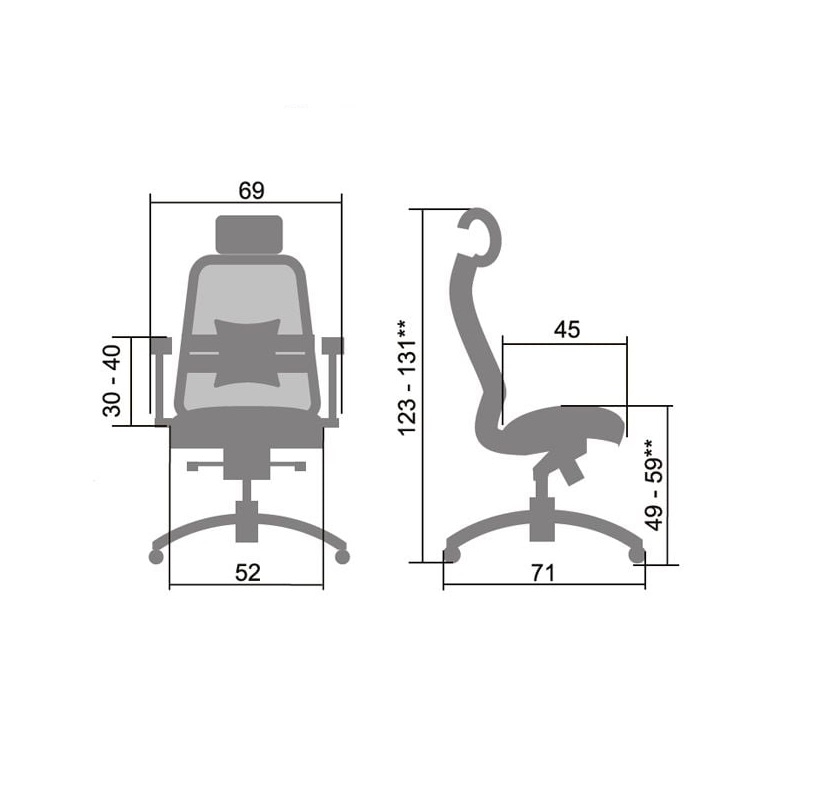 Кресло руководителя SAMURAI SL-3.02 Черное