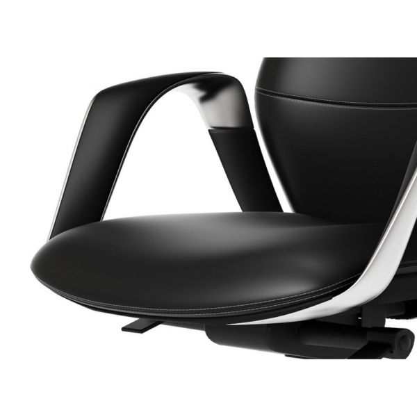 Эргономичное кресло руководителя Eureka OC07 SERENE (Nappa кожа), черное