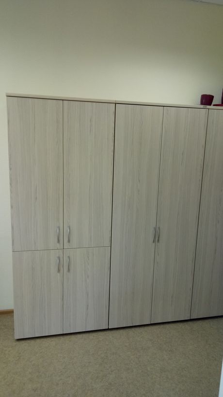 Шкаф высокий закрытый Glassy 6.19.131 Серый