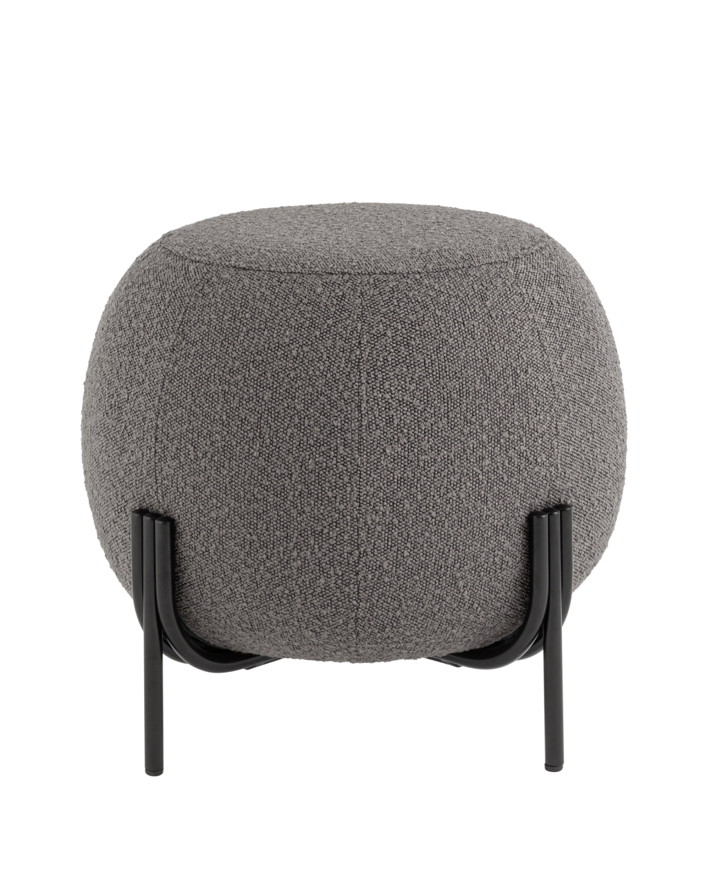 Пуф Флик букле Темно-серый