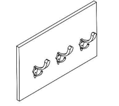 Вешалка-панель с крючками KHP 530 Дуб сонома светлый