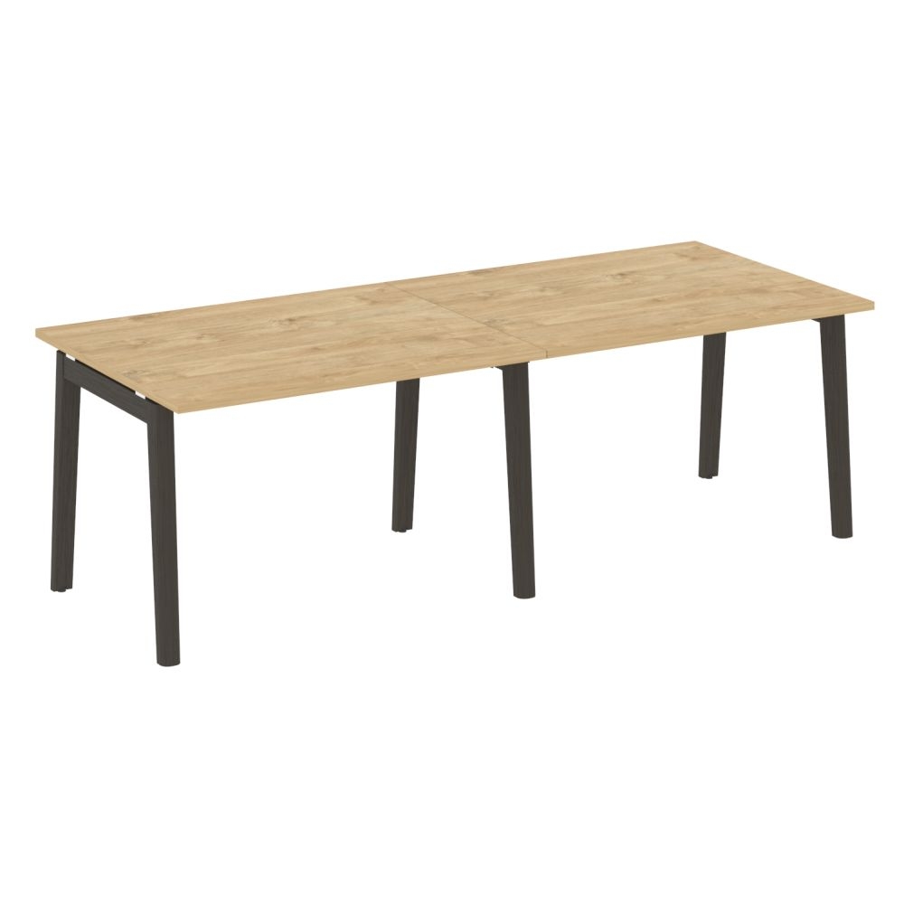 Стол переговорный (2 столешницы) ONIX WOOD OW.PRG-2.2 Тиквуд Светлый/Темный