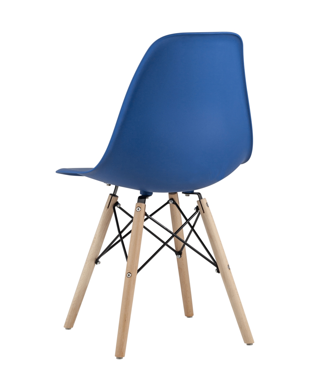 Стул Eames Style DSW синий (разборный каркас)