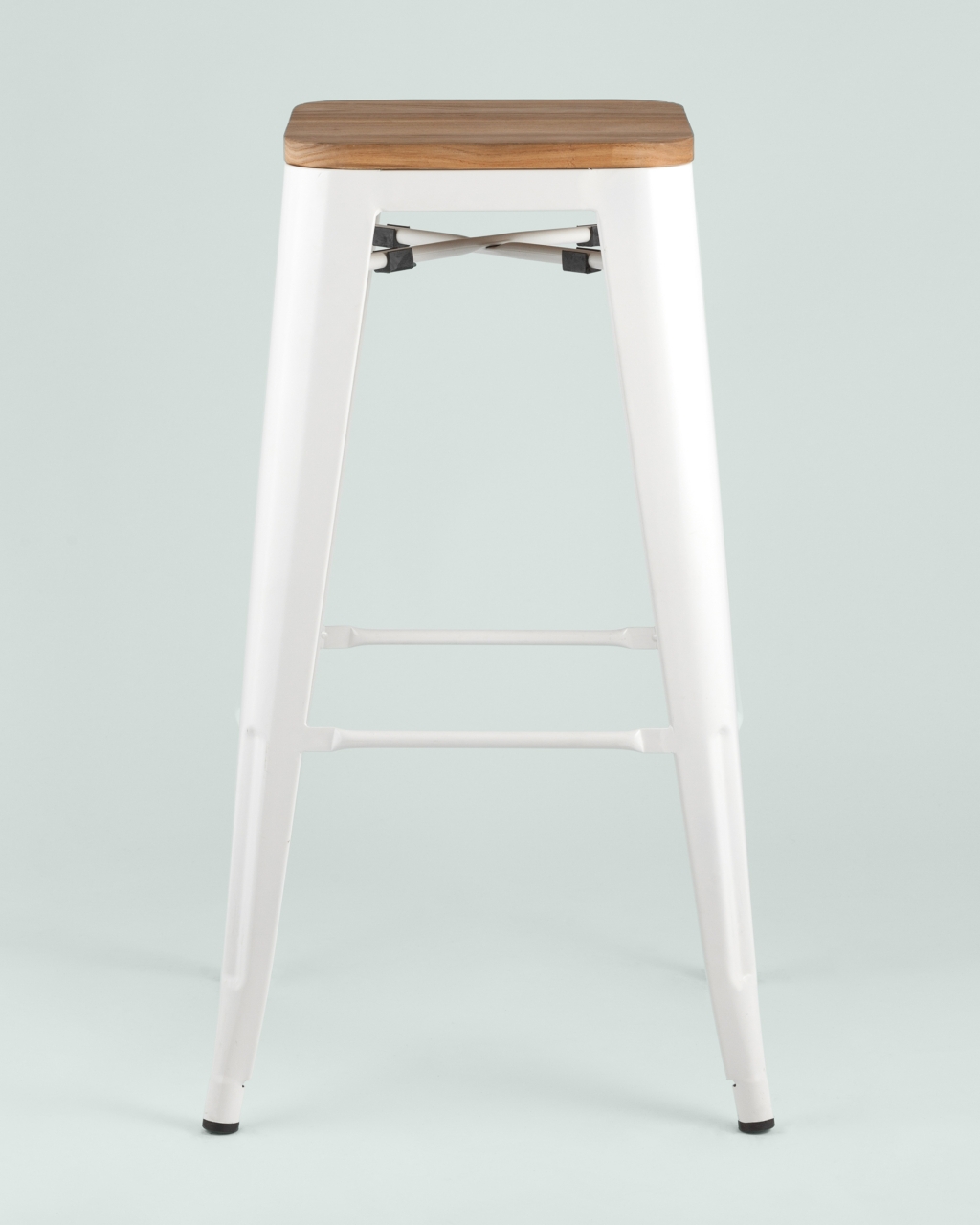 Стул барный TOLIX WOOD Белый матовый