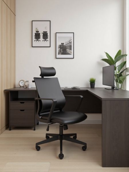 Кресло руководителя Chairman 545 экокожа Черный