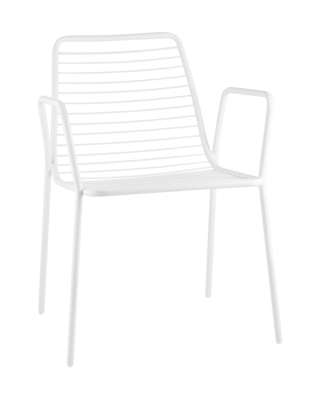 Стул Дели с подлокотниками металл Белый