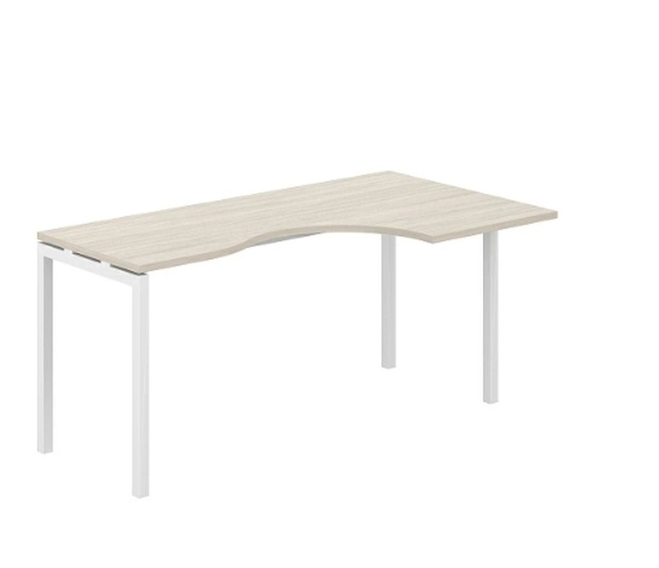 Стол эргономичный правый Sigma SG.231.OL.44.WH.R Дуб светлый Белый
