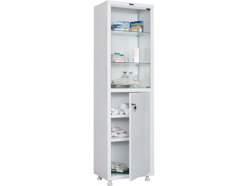 Медицинский шкаф металлический HILFE MD 1 1650/SG