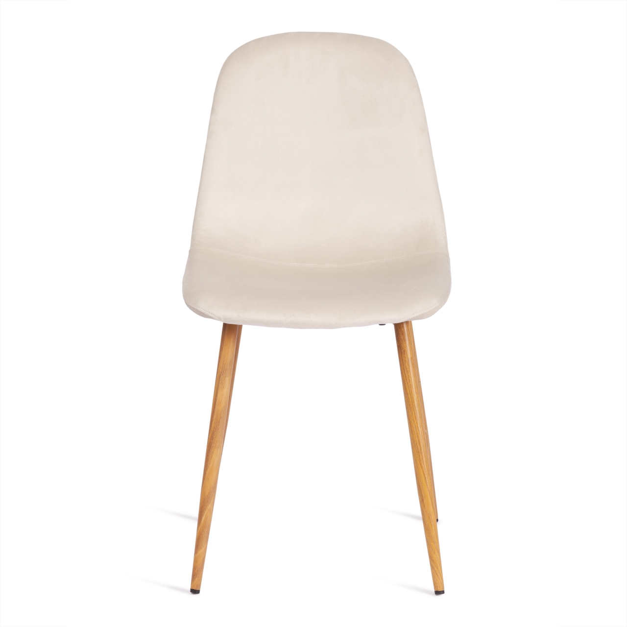 Стул BREEZE (mod. 4724) вельвет/металл, 44 х 53 х 87 см, Light beige (светло-бежевый) HLR1 / натуральный