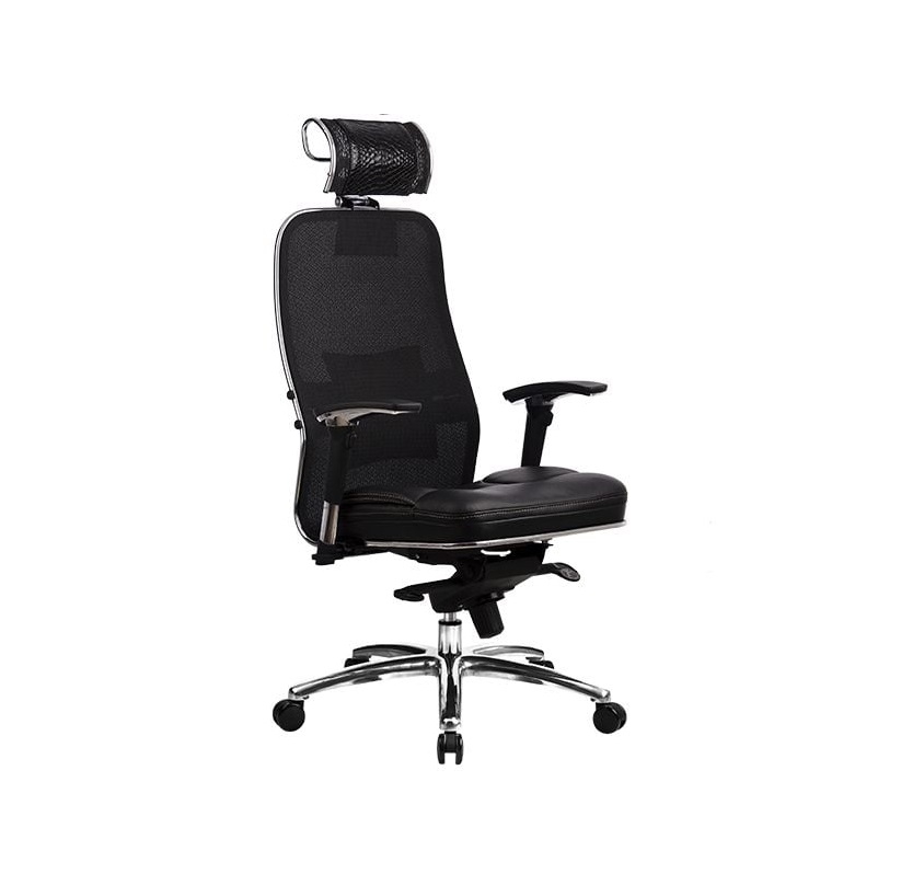 Кресло руководителя SAMURAI SL-3.02 Python Edition Черный плюс