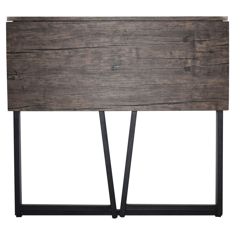 Стол на металлокаркасе BRABIX LOFT CD-001 Мореный дуб