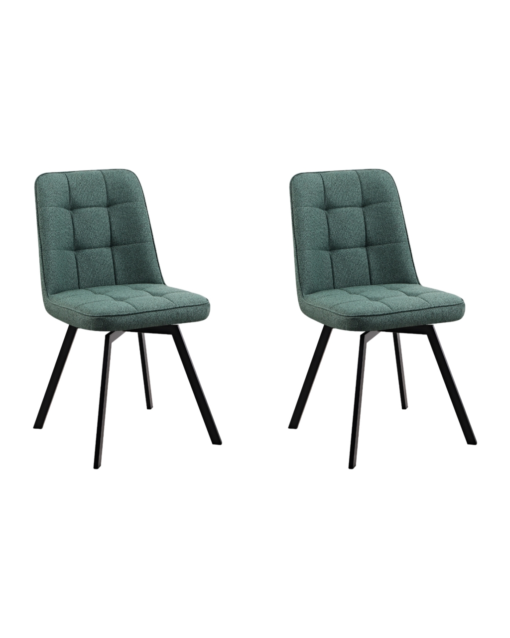 Стул Pleid вращающийся зеленый 2 шт.