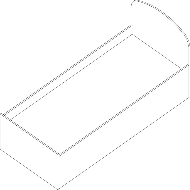 Кровать Проспект Гм.КР-8 вишня