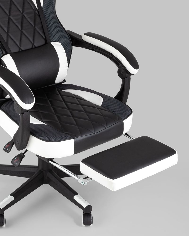 Геймерское кресло TopChairs Virage Черный-белый