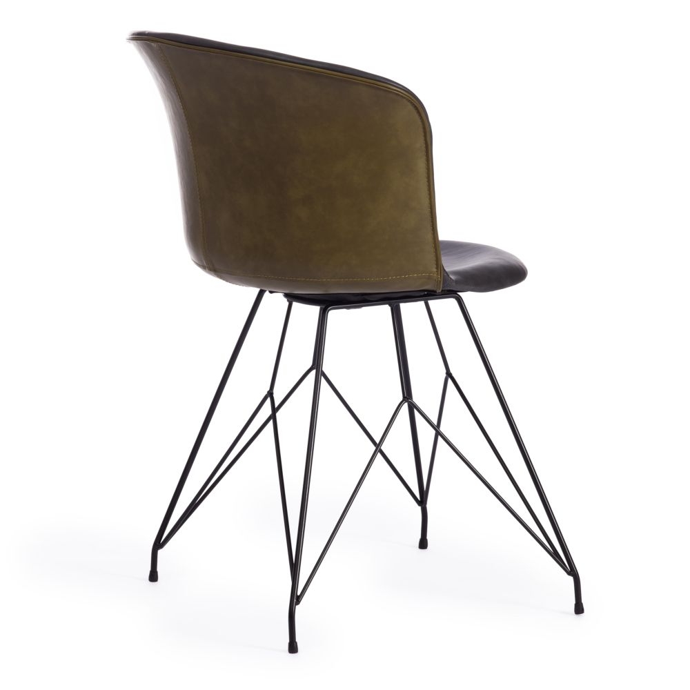 Стул KRANZ (mod. 9322М) / 1 шт. в упаковке экокожа / пластик , 53 х 55 х 45 х 76,5, Grey (Cерый) 7 / Olive (Оливковый) 19 / черный