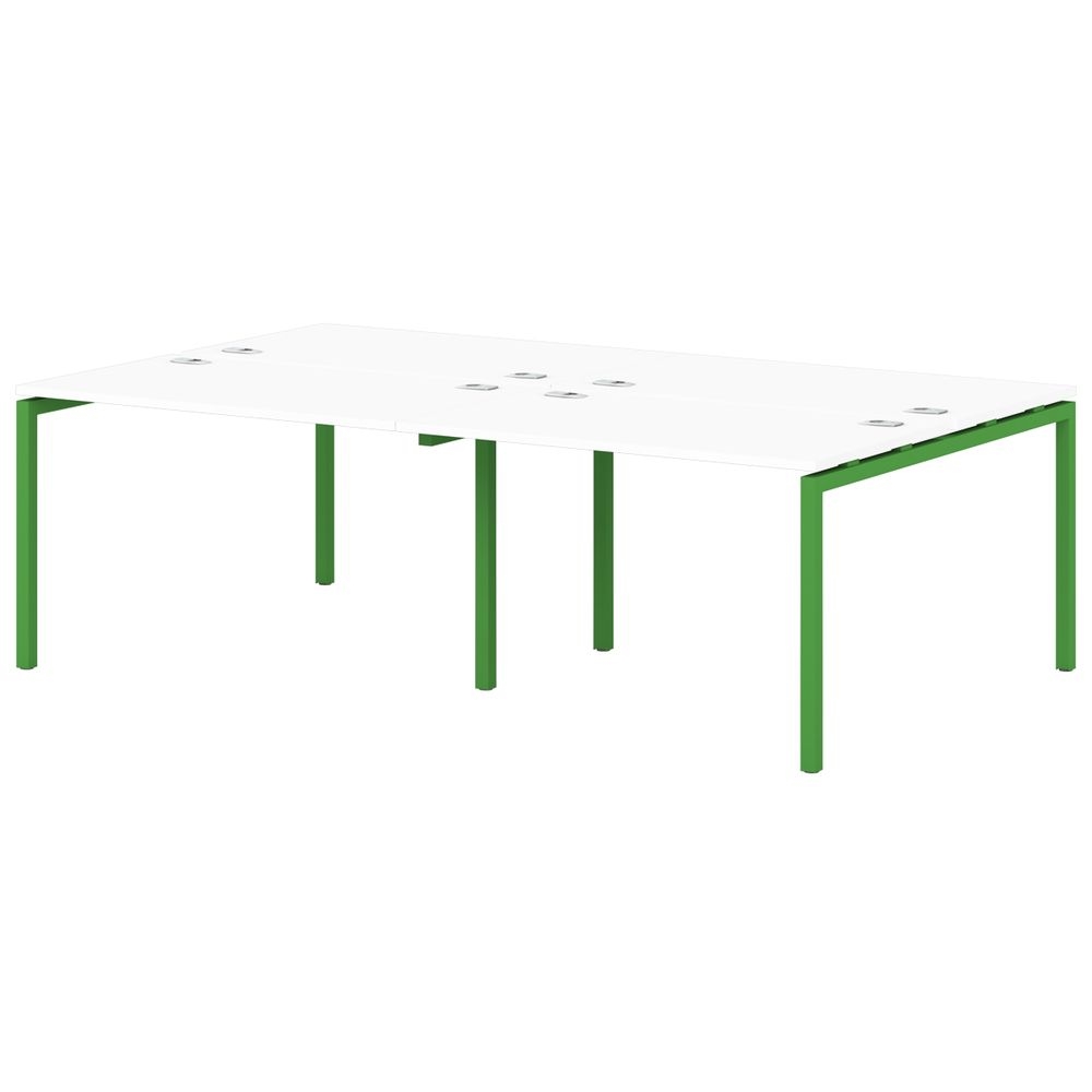 Бенч-система на 4 рабочих места S-147 Sentida Color Зеленый лайм