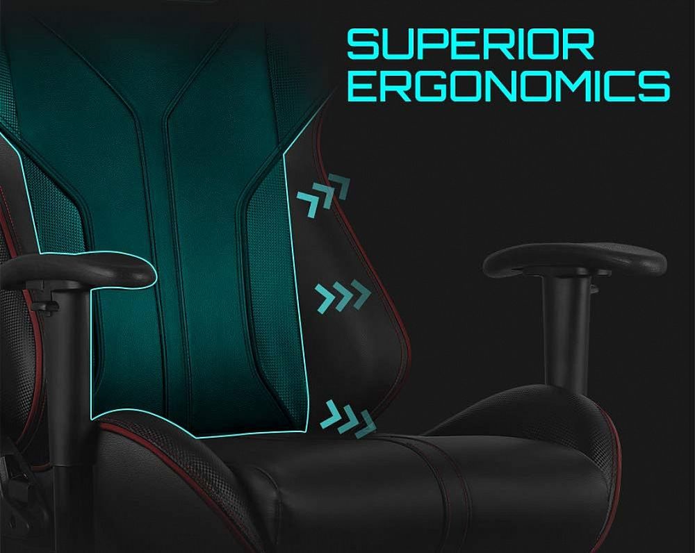Геймерское кресло ThunderX3 RC3-BR AIR HEX Black Cyan