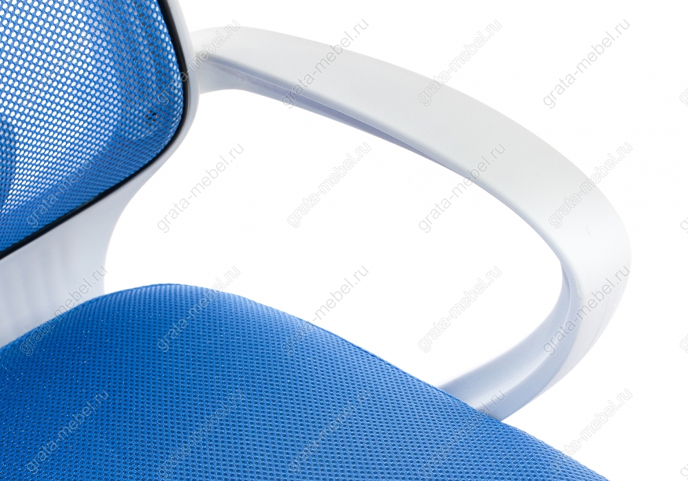 Компьютерное кресло Ergoplus белое / голубое