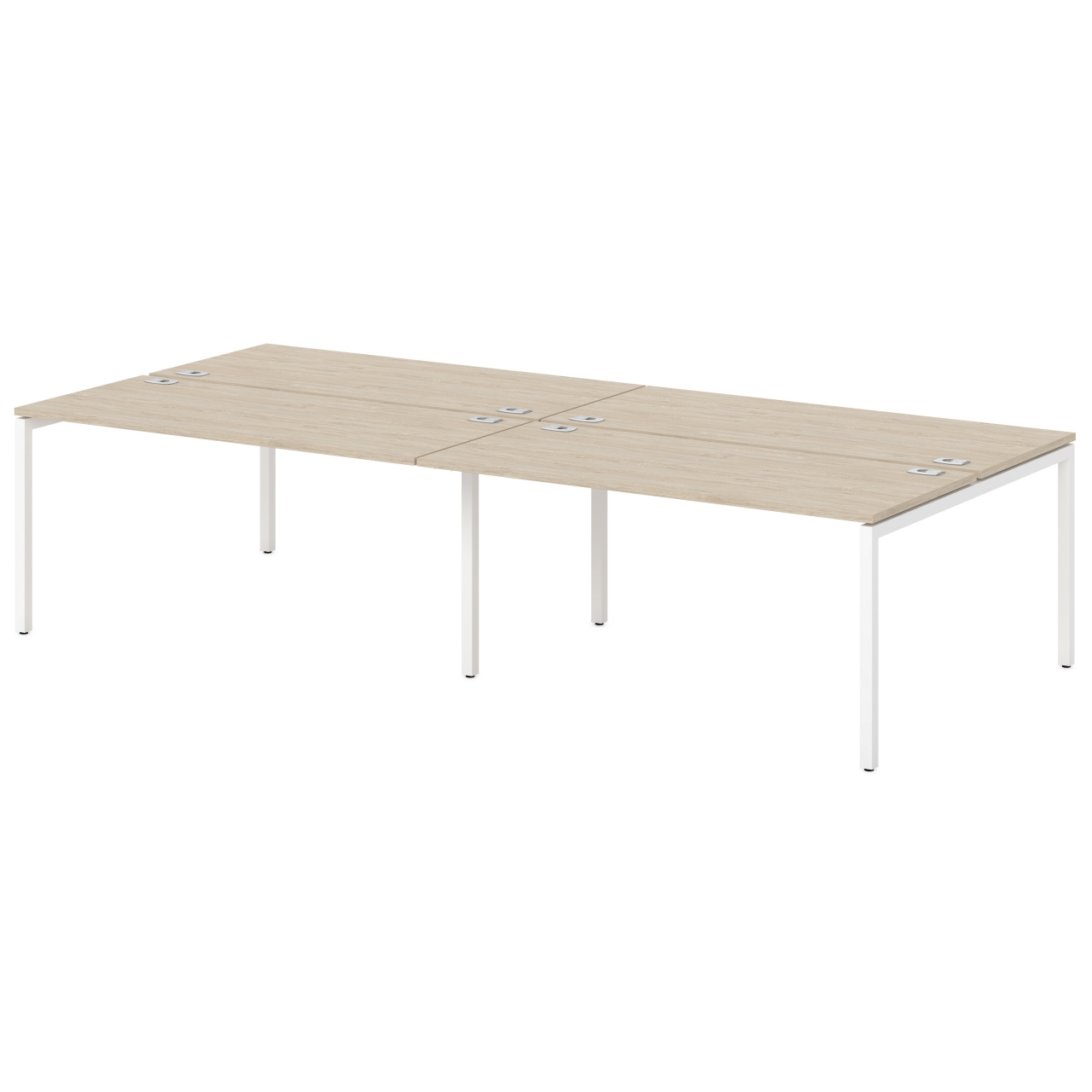 Бенч-система на 4 рабочих места Sentida S-149 Дуб Верцаска светлый